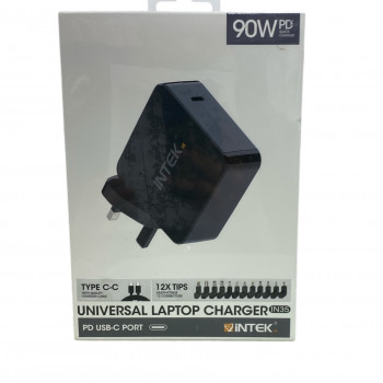 INTEK 90W UV Universal Laptop Charger 12X Tips 